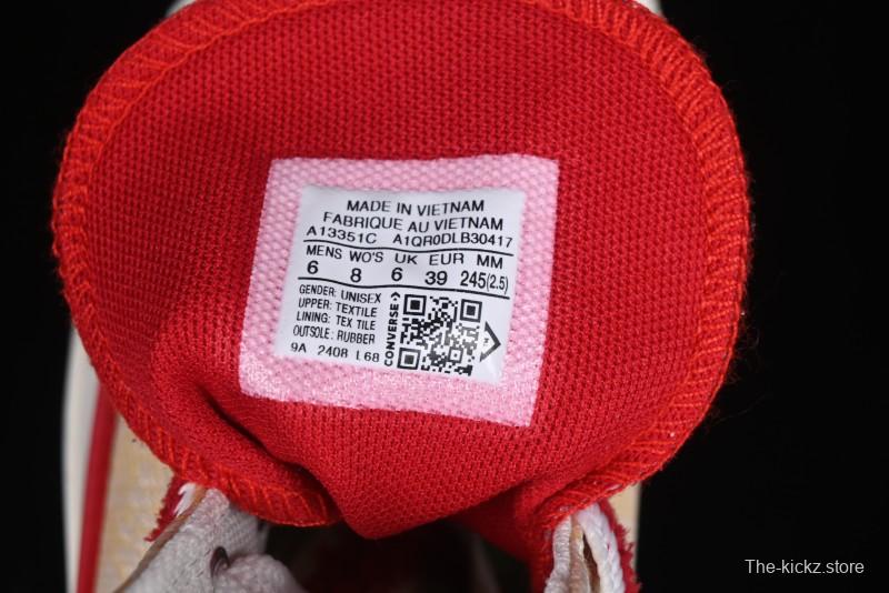 Converse 1970s CNY Year of the Snake Limited Edition High-Top Canvas Sneakers with Gold Star Chain and Metallic Snake Lace Jewelry - A13351C