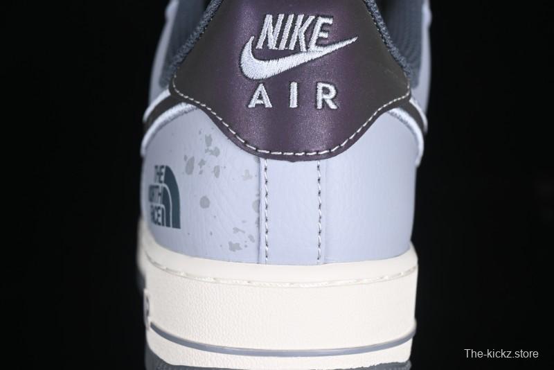 Nike Air Force 1 '07 Low The North Face Collaboration Embroidered Splash Design Casual Sneakers - DM6688-006