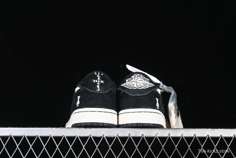 Nike Travis Scott x Fragment Design x Air Jordan 1 Low OG SP AJ1 Collaboration Sneakers - SJ2086-138