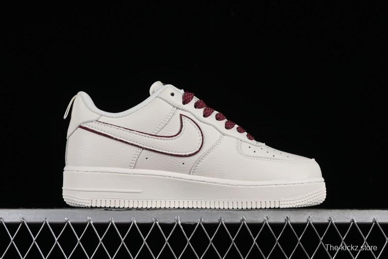 Nike Air Force 1 '07 Low Classic Burgundy Mini Swoosh Starry Sky Low-Top Casual Sneakers - MJ0319-025