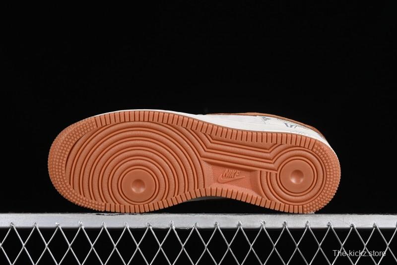 Nike Air Force 1 '07 Low LV Collaboration - Beige Brown Pigskin Casual Shoes CV1724-112