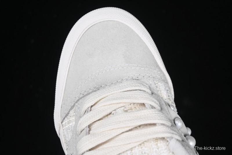 Vans Knu Skool Pearl White Chunky Sneakers with D-Ring Lacing System - VN000D22QC5