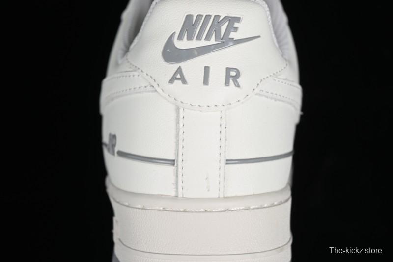 Nike Air Force 1 '07 Low Casual Sneakers with 3M Reflective Details and Full-Length Air Cushion - CJ1379-603