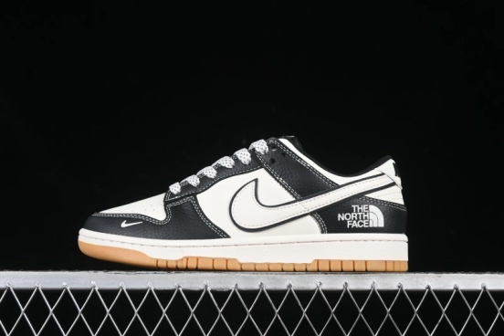Nike SB Dunk Low The North Face Collaboration Beige Black Gum Anniversary Custom Low-Top Casual Skate Shoes - XX3168-119