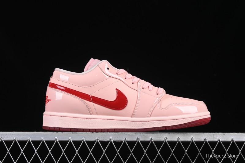 Nike Air Jordan 1 Low AJ1 Valentine's Day Jelly Pink Low-Top Lifestyle Basketball Shoes - HF3174-600