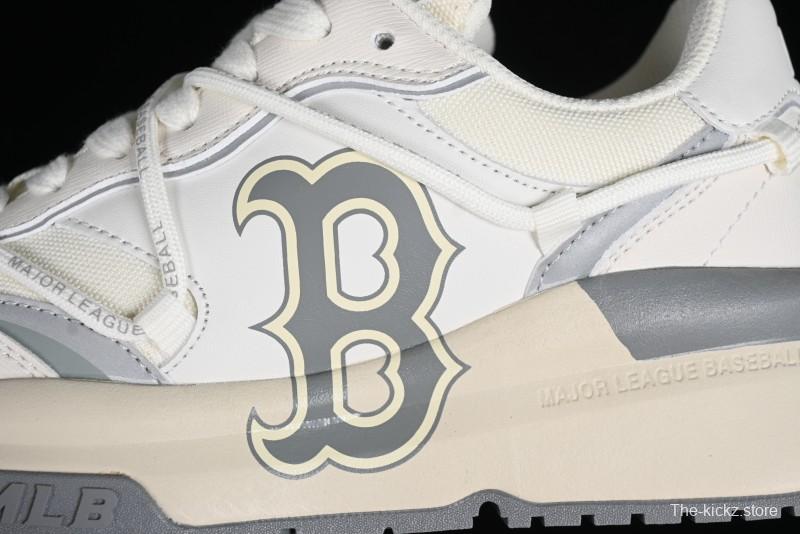 New York Yankees Chunky Runner Basic Lace-Up Lightweight Casual Sneakers - 3ASHCRR3N43WHS