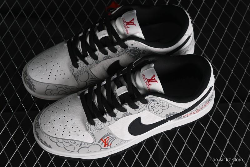 Nike SB Dunk Low Chinese New Year Limited Edition - Gray Dragon Anniversary High-End Custom Low-Top Casual Skate Shoes - XP3802-330