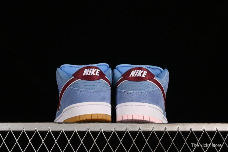 Nike SB Dunk Low "Phillies" Suede Casual Skate Shoes - DQ4040-400