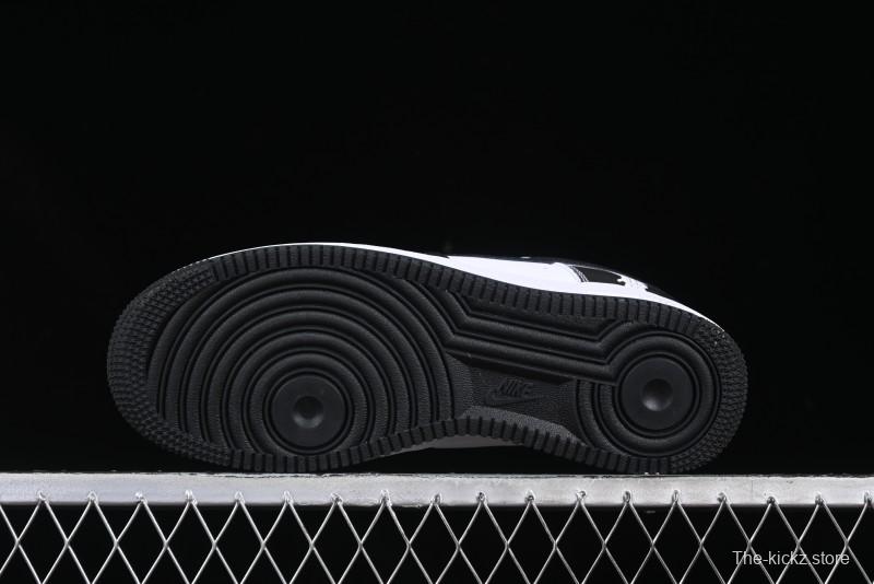 Nike Air Force 1 '07 Low Burberry Collaboration Black White Cow Print Casual Sneakers - DF0188-029