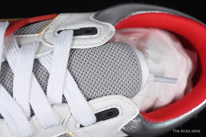 Christian Louboutin Funnyto Flat Comfortable Fashion Low-Top Sneakers in White Yellow Red - X.D4