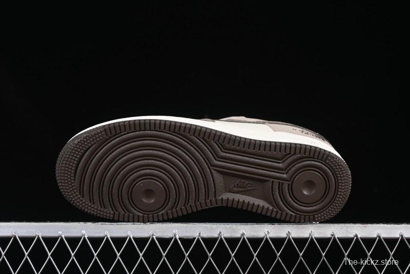 Nike Air Force 1 '07 Low The North Face Collaboration Light Brown Ghost Face Casual Sneakers - KK1988-065