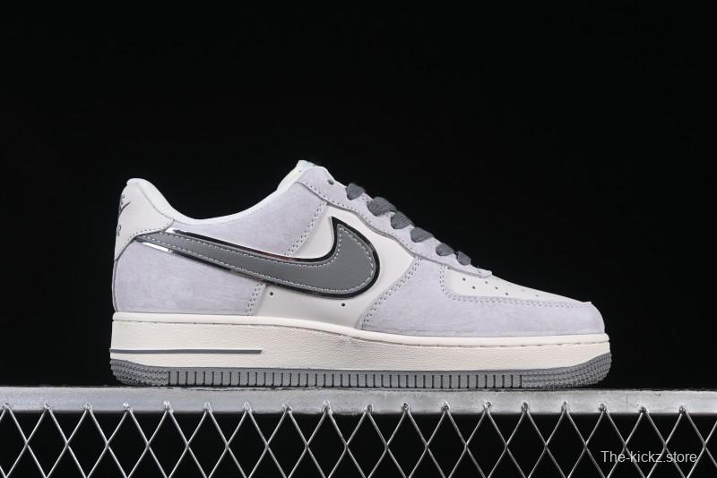 Nike Air Force 1 '07 Low The North Face Collaboration Grey Pigskin Grey Sole Low-Top Casual Sneakers - XZ6188-915