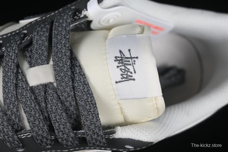 Nike Air Force 1 '07 Low Stussy Collaboration Granite Grey Low-Top Casual Sneakers - XZ6188-226