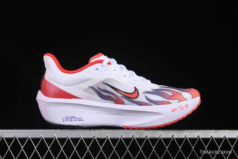 Nike Zoom Fly 6 Lightweight Responsive Running Shoes with Flyknit and Carbon Fiber Plate - HQ3498-100