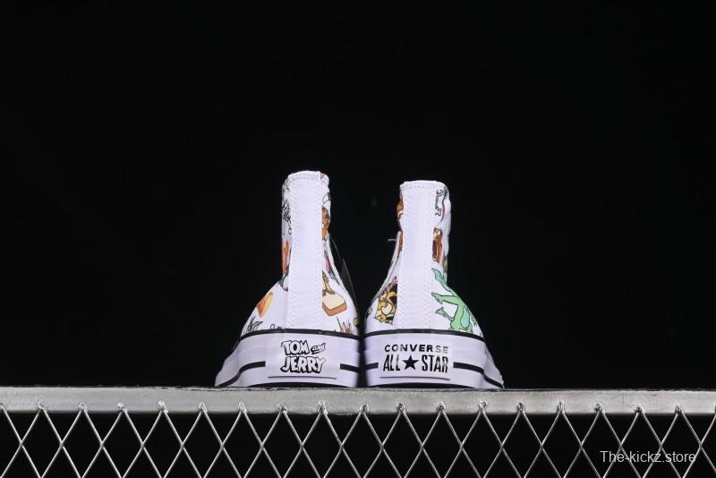 Converse All Star High Top Casual Sneakers with Tom and Jerry Theme - A15112C