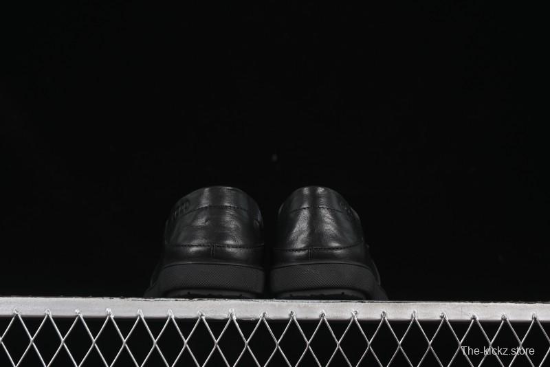 ECCO Soft Moc Summer Genuine Leather Breathable Slip-On Driving Shoes - 63516801001