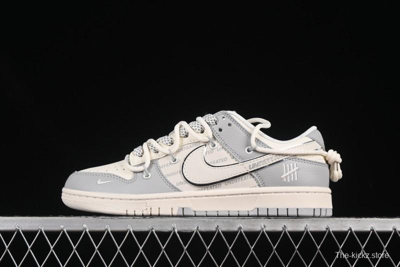 Nike SB Dunk Low UN Series Strap Swoosh White Anniversary Custom Low-Top Casual Skate Shoes - DM6868-079