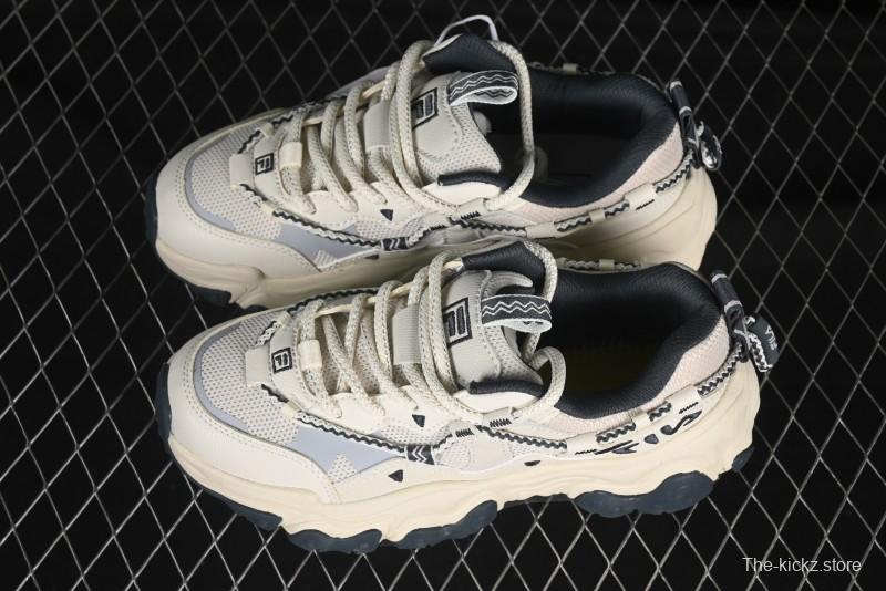 Fila Heritage Fluid Cat Paw 5.0 Retro Dad Shoes with Lace-Up Design - F12W432101FSH