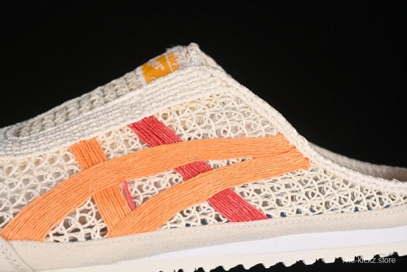 Onitsuka Tiger Mexico 66 Sabot Slip-On Sneakers with Breathable Mesh Upper - 1183A707-106