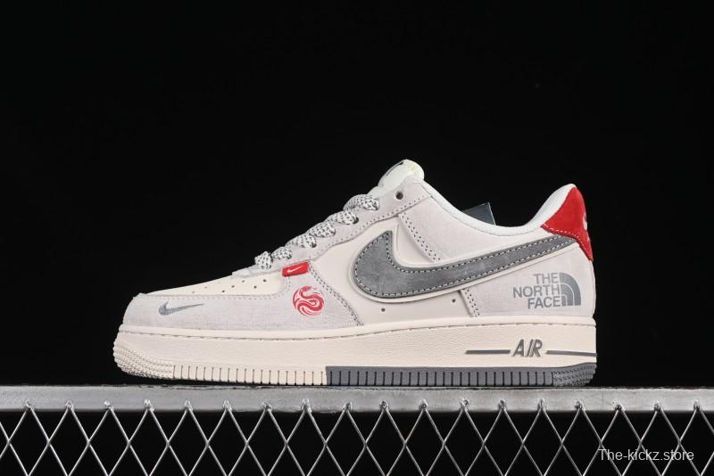 Nike Air Force 1'07 Low The North Face Collaboration Dual-Tone Snake Year Edition Casual Sneakers - YX5066-313