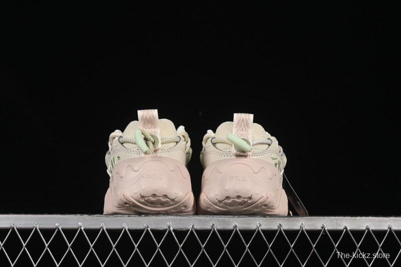 Fila Heritage Fluid Cat Paw 5.0 Vintage Dad Shoes with Lace-Up Design - F12W432101FAP