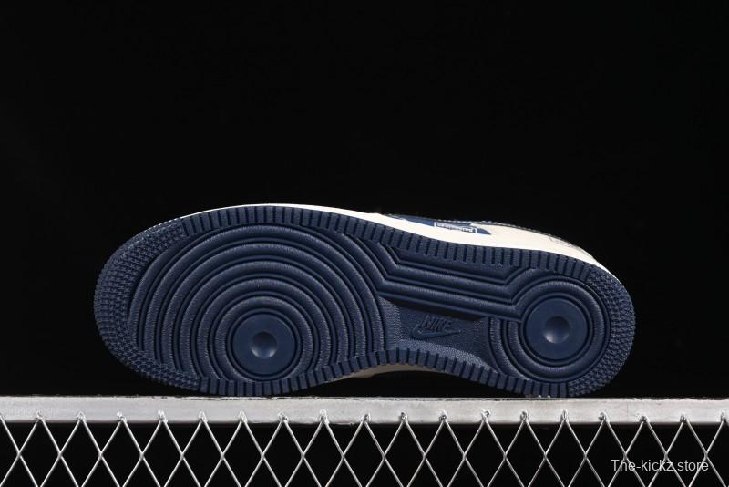 Nike Air Force 1'07 Low Balenciaga Collaboration Blue Woven Label Low-Top Casual Sneakers - DF0188-062