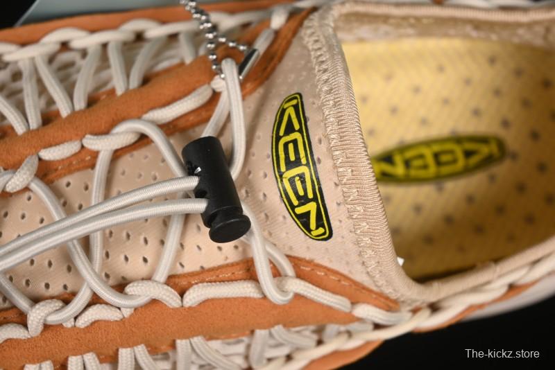 Keen Uneek Flat-M Woven Elastic Outdoor Sandals for Hiking and Water Activities - 1014097 Brown