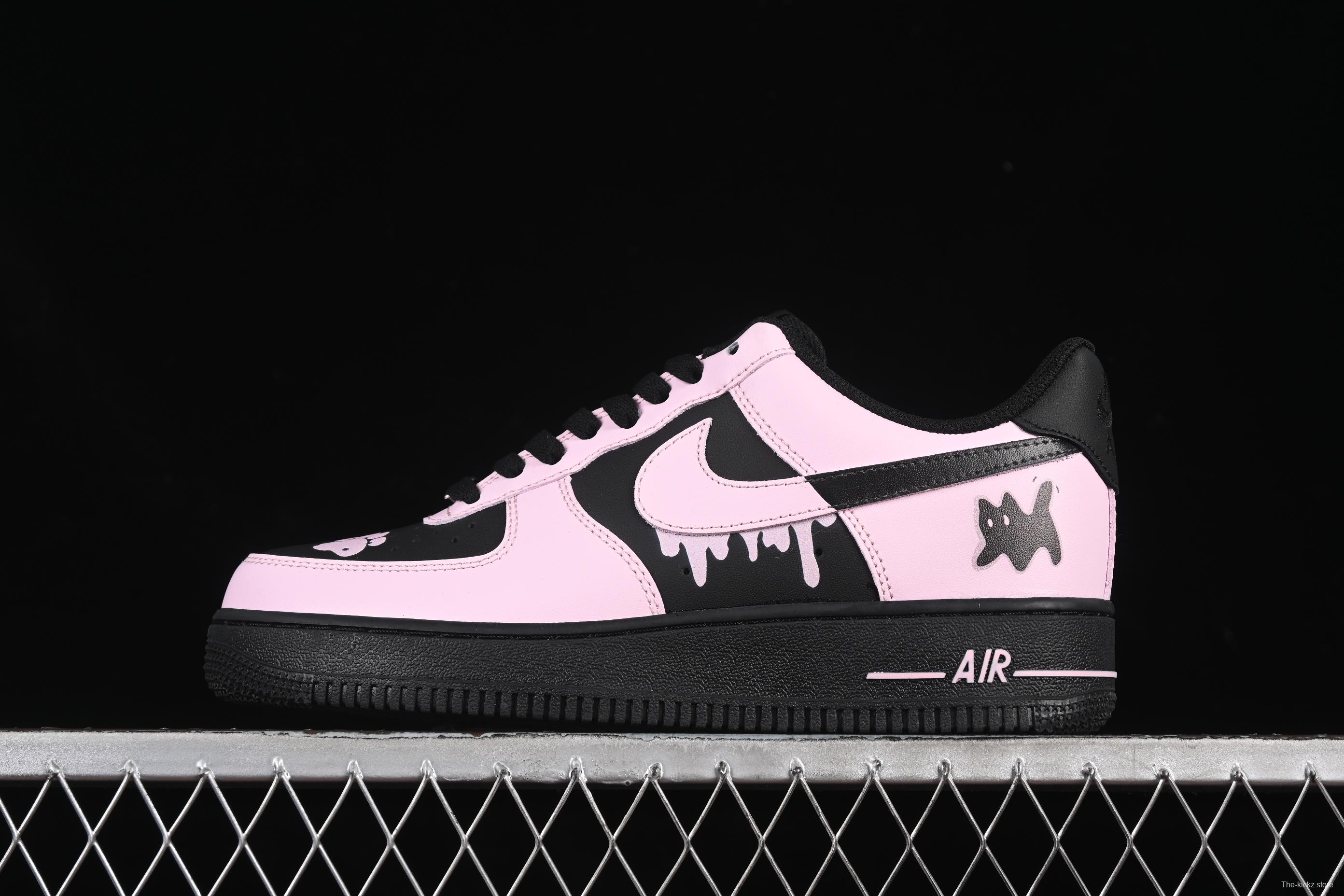 Nike Air Force 1'07 Low Casual Sneakers with Sweet Kitty Anime Theme - ZH0316-080
