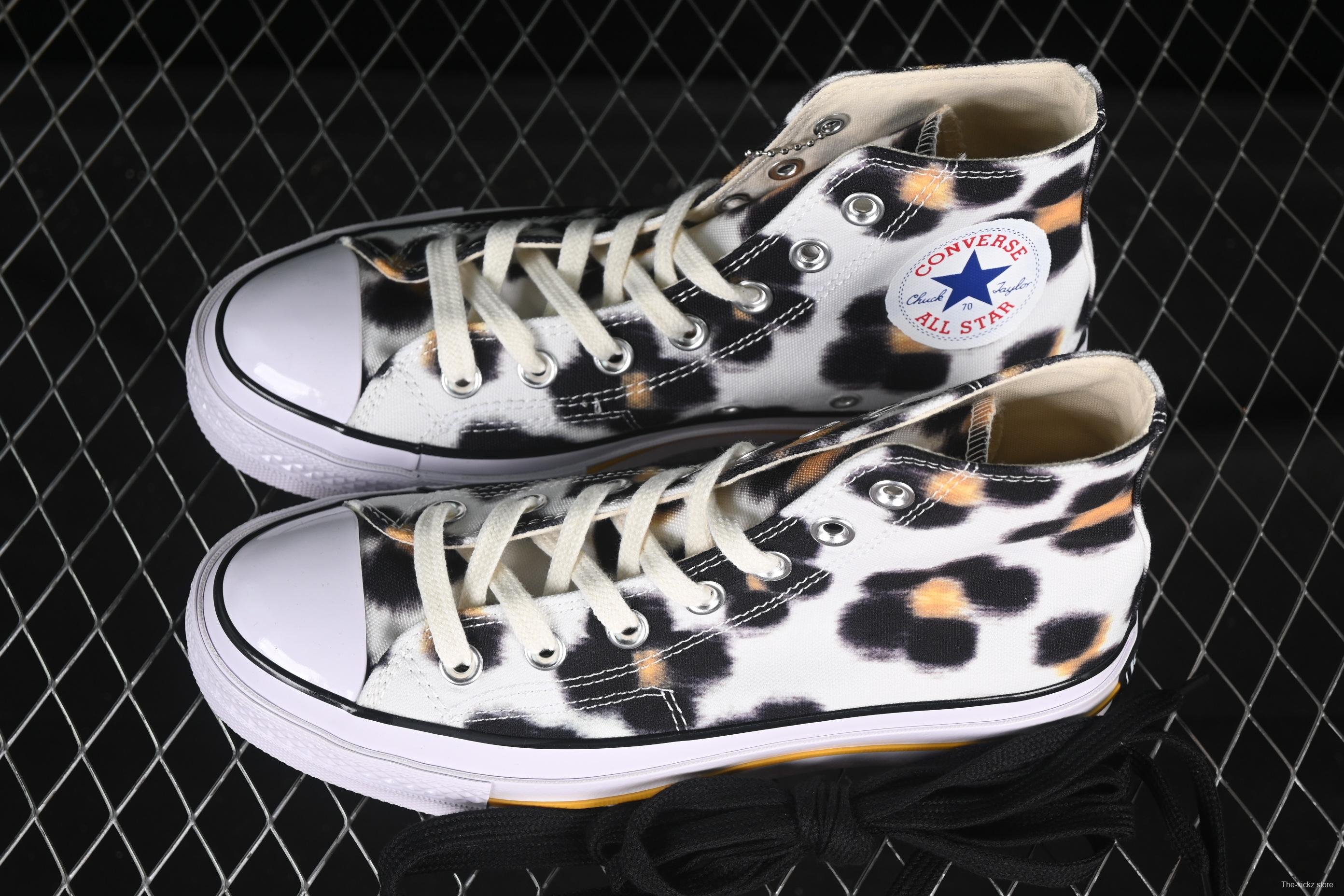 Kenzo Chuck Taylor Ox Hana Leopard Cypress High Top Sneakers - A14788C