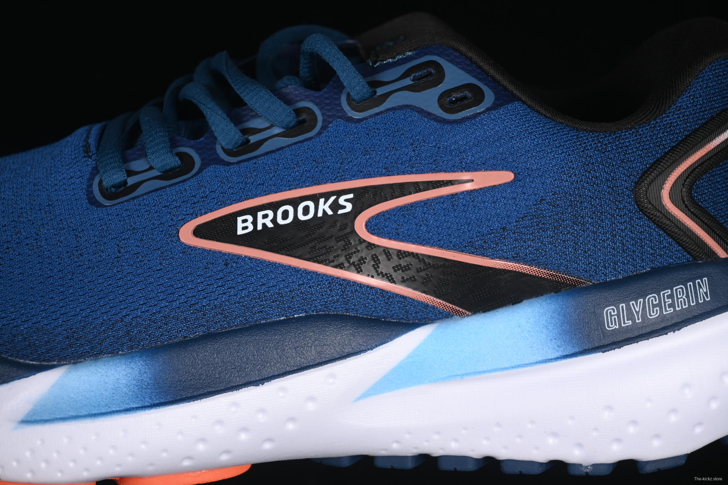 Brooks Glycerin 21 Cushioned Marathon Nitrogen Running Shoes - 1104191D474