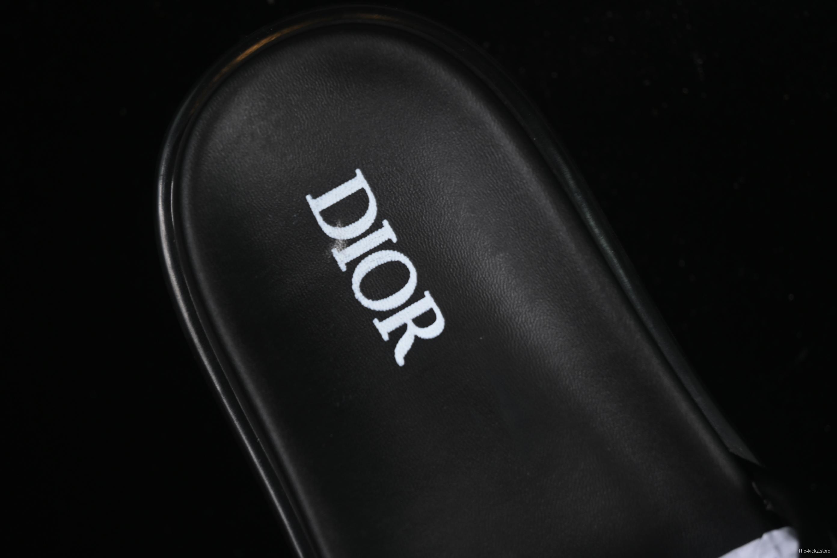 Dior Aqua Summer Men's Platform Casual Sandals with Oblique Print - 3SA126ZSA