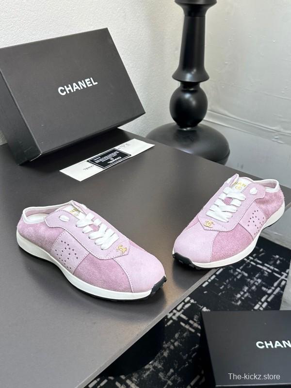 2025 Women CHANEL Pink Suede Casual Sneakers Classic Craftsmanship LY00360(F)