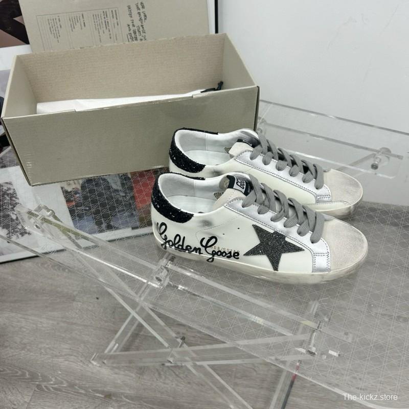 2025 Unisex GGDB White Black Leather Sneakers
