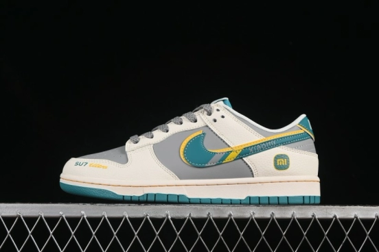 Nike SB Dunk Low Xiaomi Collaboration Gulf Blue Anniversary High-End Custom Low-Top Casual Skate Shoes - SS1168-207