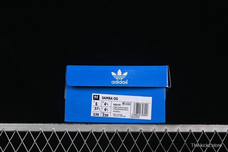 Adidas Samba OG Classic Casual Sneakers - HQ5155