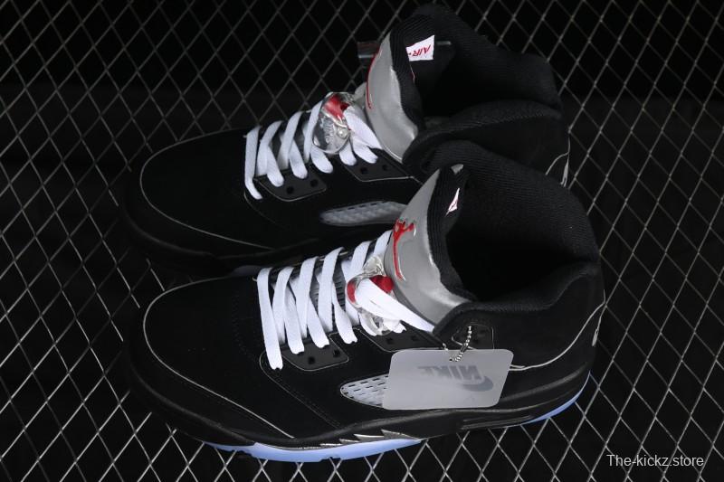 Nike Air Jordan 5 Black Metallic Reimagined Basketball Shoes HF3975-001