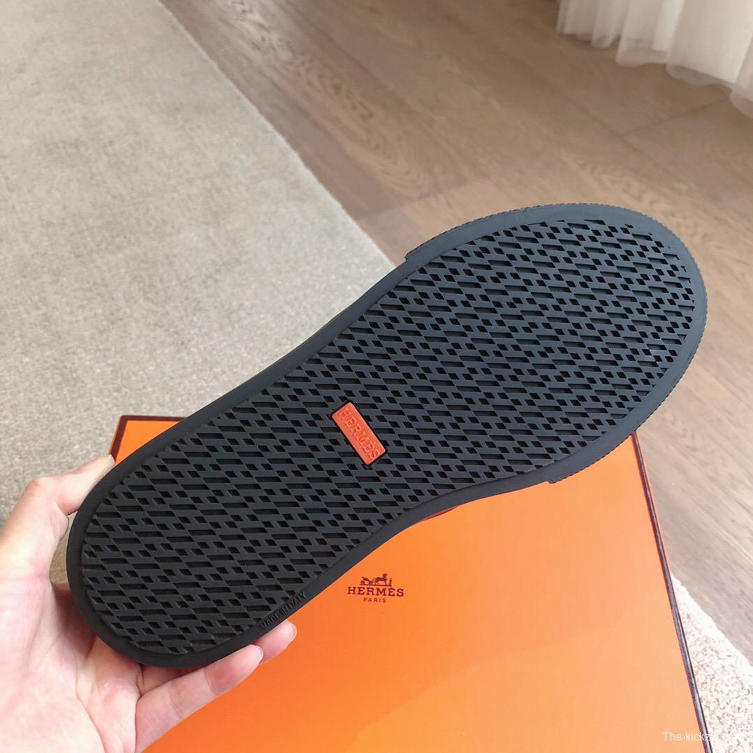 2025 Unisex H Black Leather Loafers AS00380