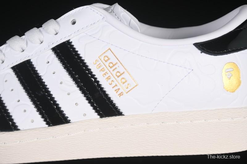 Adidas Bape Superstar Casual Sneakers with Shell Toe Design - JR2701
