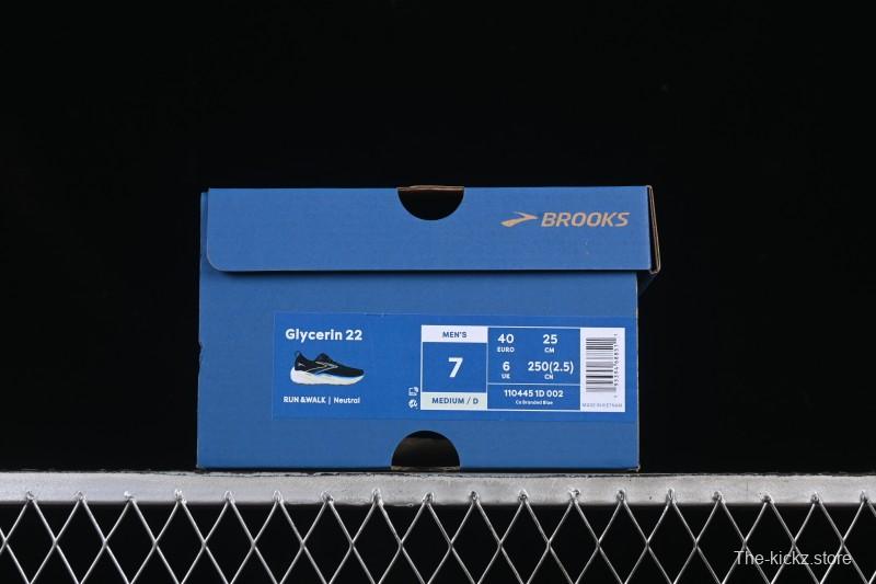 Brooks Glycerin 22 Cushioned Marathon Nitrogen Running Shoes - 1104451D002