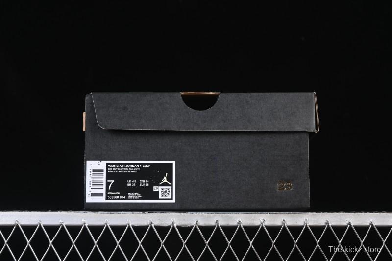 Nike Air Jordan 1 Low AJ1 Pearl Pink Low-top Casual Sneakers - 553560-614