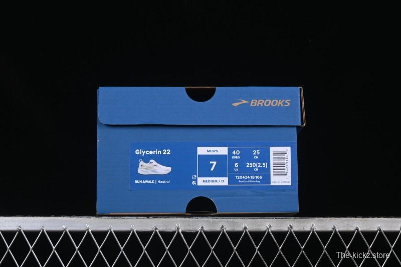 Brooks Glycerin 22 Cushioned Marathon Nitrogen Running Shoes - 1204341B166