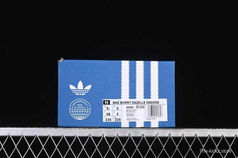 Adidas Bad Bunny Gazelle Indoor Retro Casual Slip-Resistant Wear-Resistant Low-Top Sneakers - JS5055