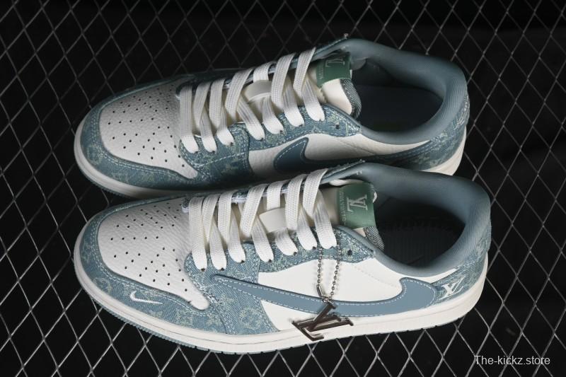 Nike Travis Scott x Fragment Design x Air Jordan 1 Low OG SP AJ1 Low Top Casual Sneakers - SC0601-057