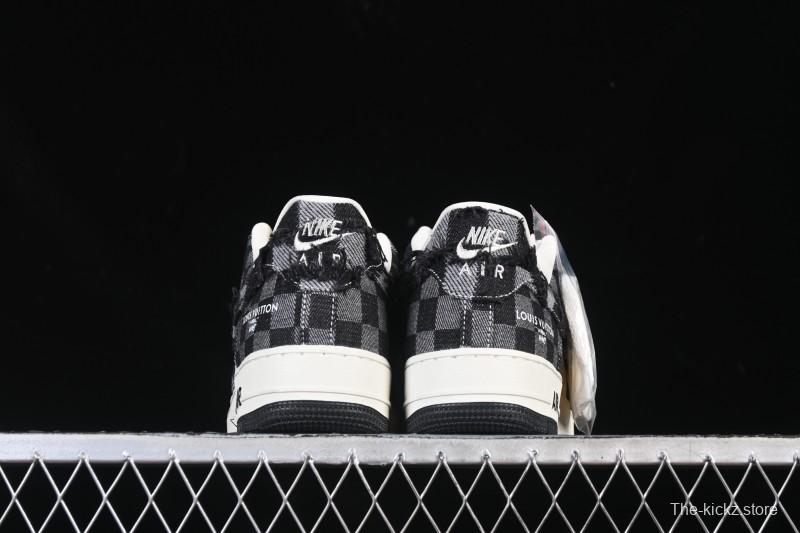 Nike Air Force 1 '07 Low LV Collaboration White Black Casual Sneakers - YF9511-817