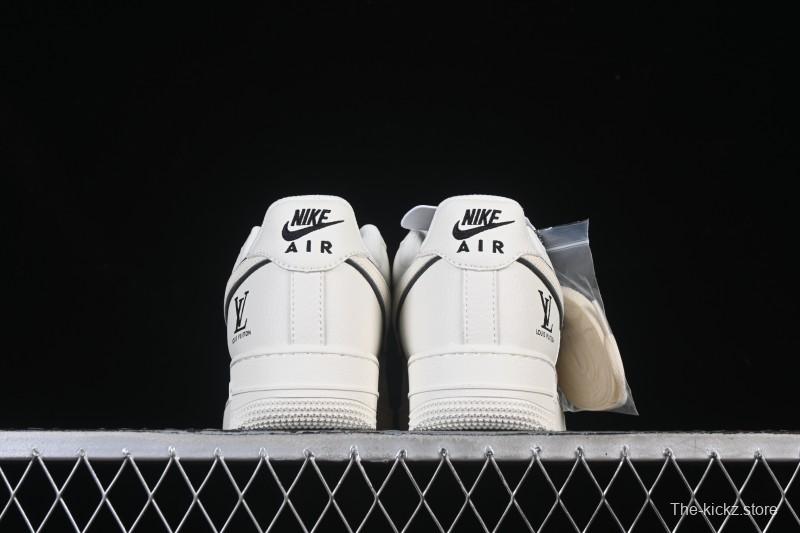 Nike Air Force 1 '07 Low LV Collaboration Off-White Small Swoosh Casual Sneakers - CS5288-035