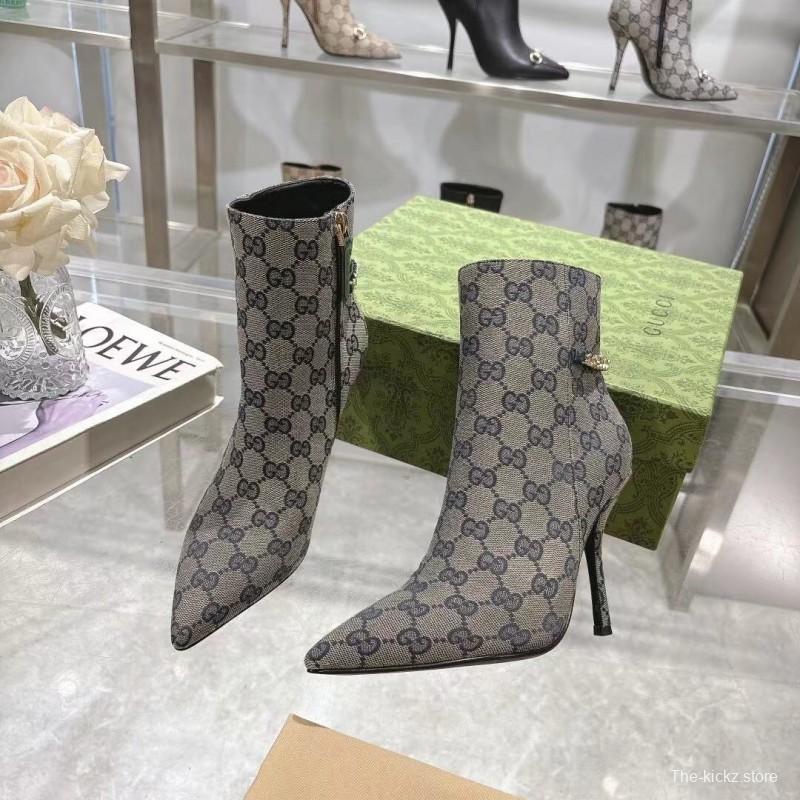 Gucci Classic Women's Shoes with 10.5cm Heel and Original GG Buckle - LY00370