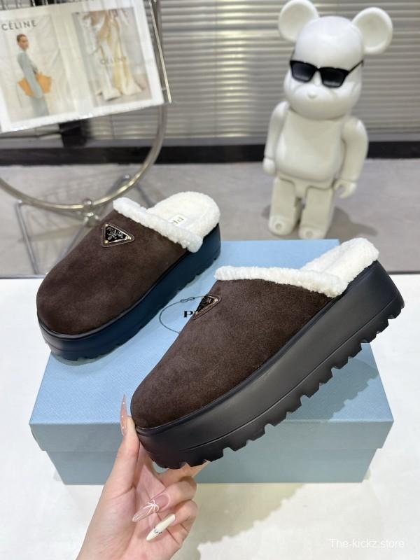 Prada Spring-Summer 2025 Premium Fur Slippers - KFY00280