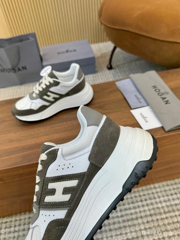 Hogan H-STRIPES Series Couple Thick Sole Dad Shoes Leisure Sneakers - LY00370/LY00380
