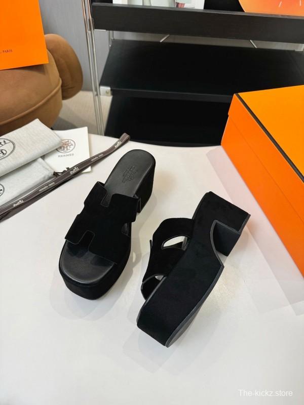 Adidas 2025 SS H-Love Classic Waterproof Platform H-Wedge Thick Sole Sandals - LY00