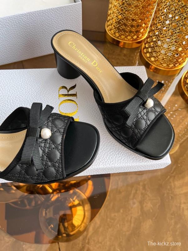 Dior Dway High Heel Sandals with Embroidered Logo - LY00270